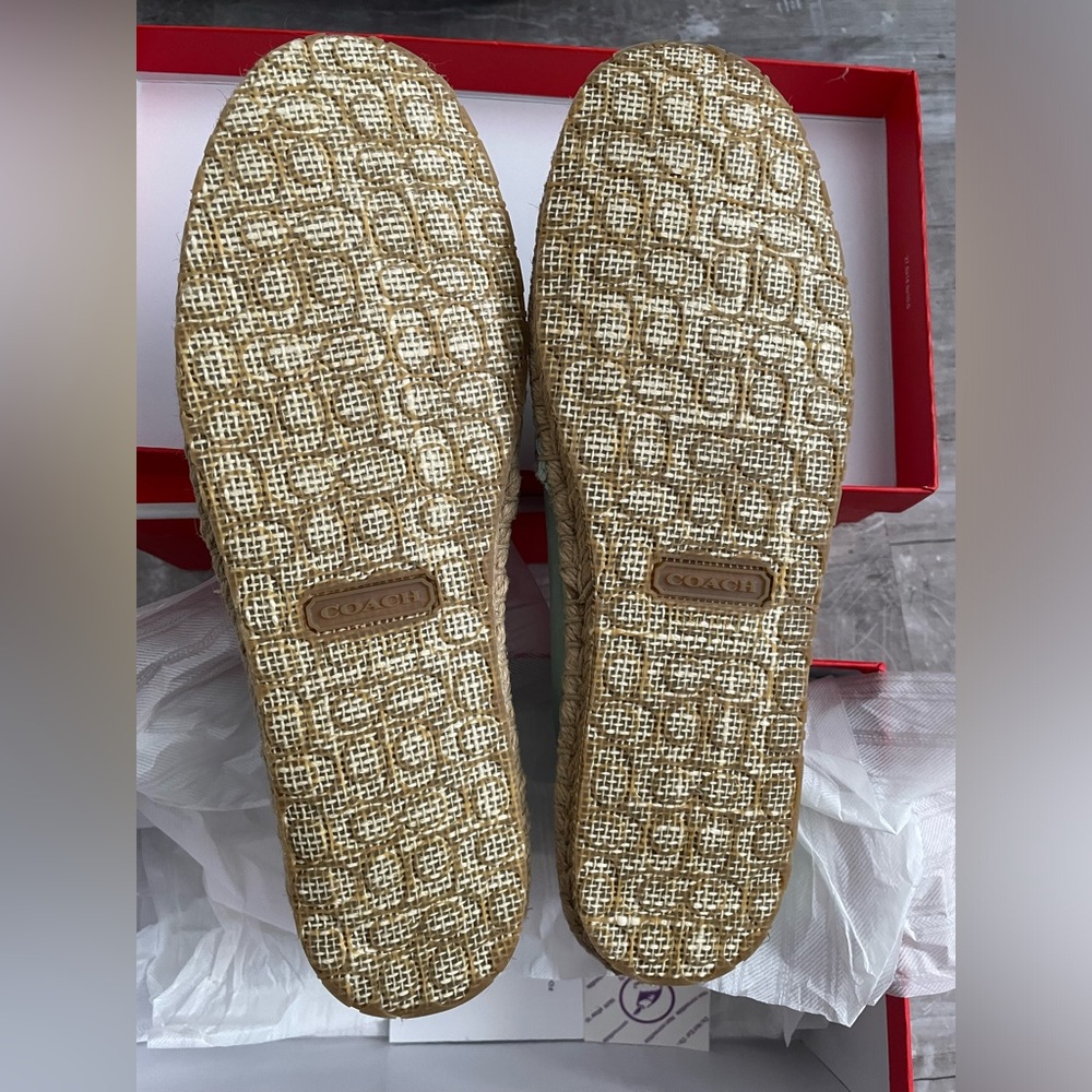 Coach Mint Green Espadrille Flats - Picture 6 of 9